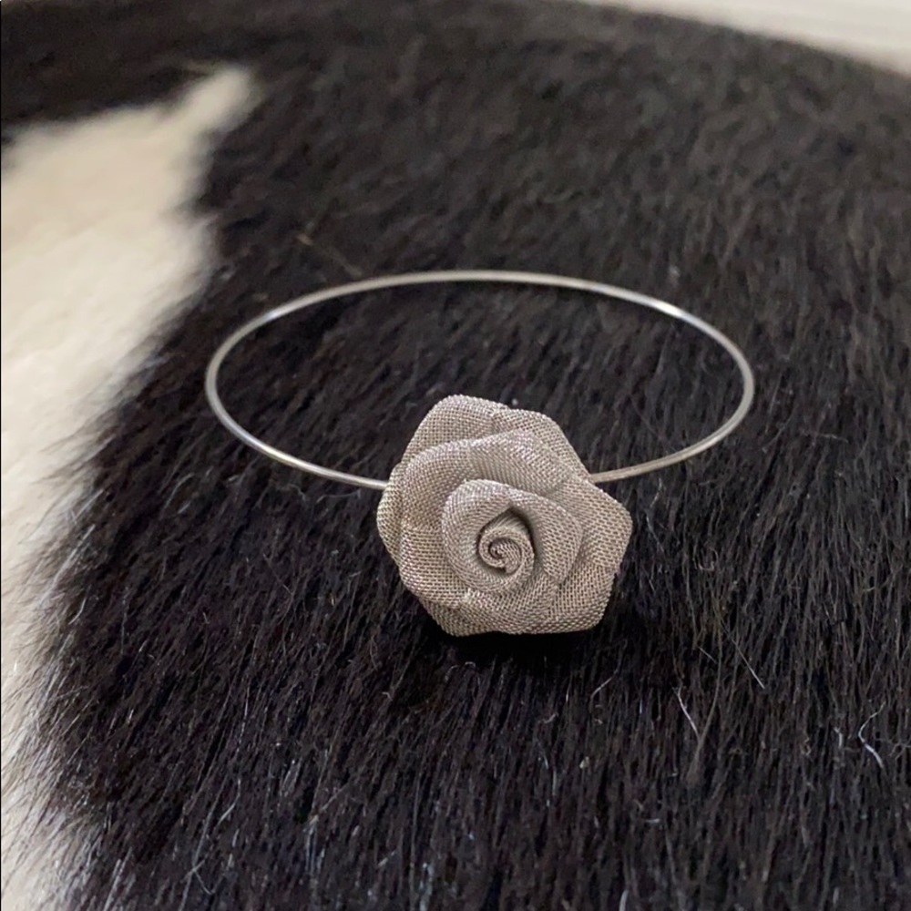 Metal Mesh Rose Bracelet